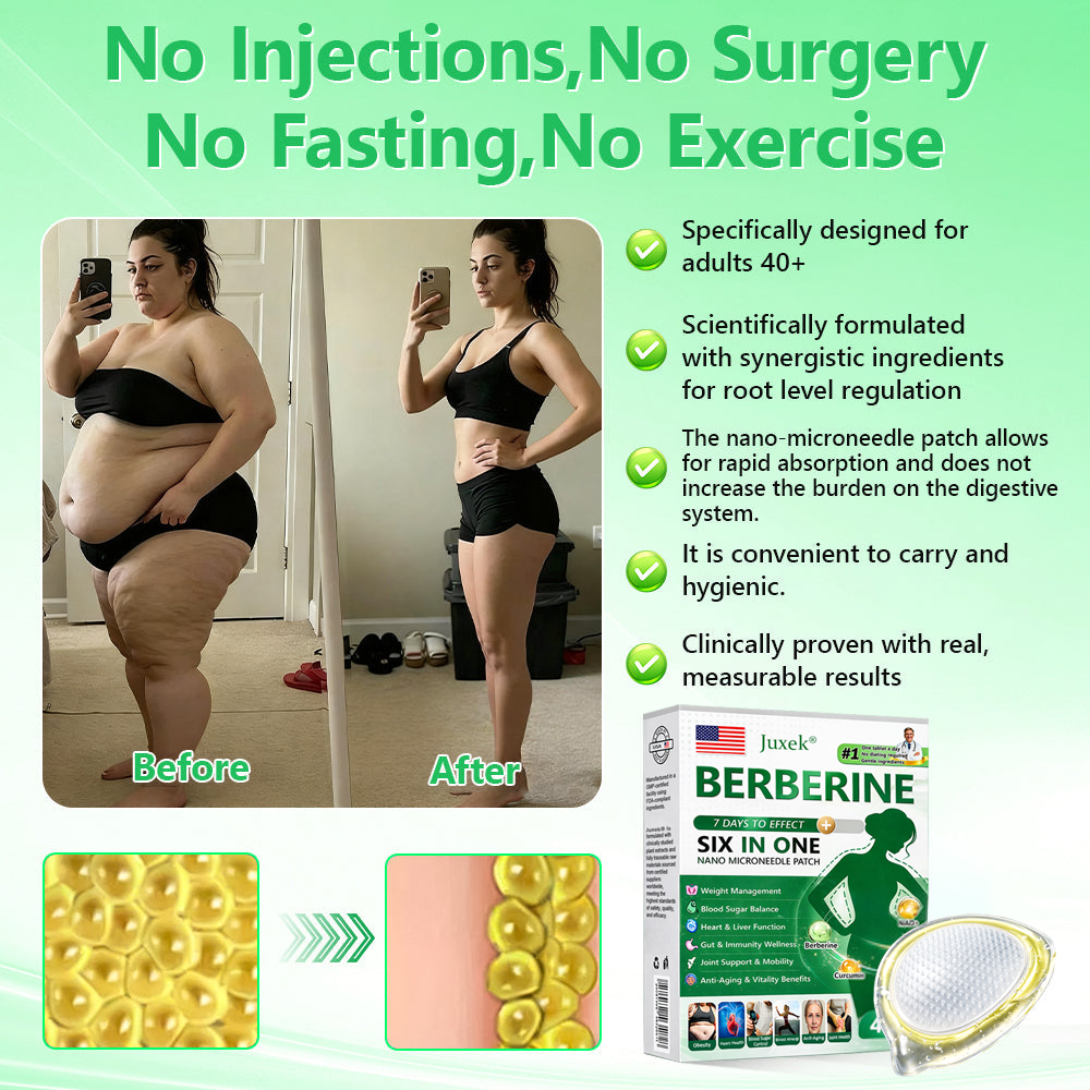New 2026 Upgrade: JuxekBerberine 6-in-1 NanoMicroneedle Patch with Science-Backed Formula| 𝑅𝑒𝑠𝑢𝑙𝑡𝑠 𝑖𝑛 7 𝑑𝑎𝑦𝑠 🏅