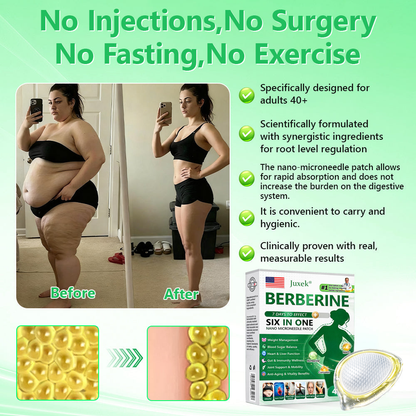 New 2026 Upgrade: JuxekBerberine 6-in-1 NanoMicroneedle Patch with Science-Backed Formula| 𝑅𝑒𝑠𝑢𝑙𝑡𝑠 𝑖𝑛 7 𝑑𝑎𝑦𝑠 🏅
