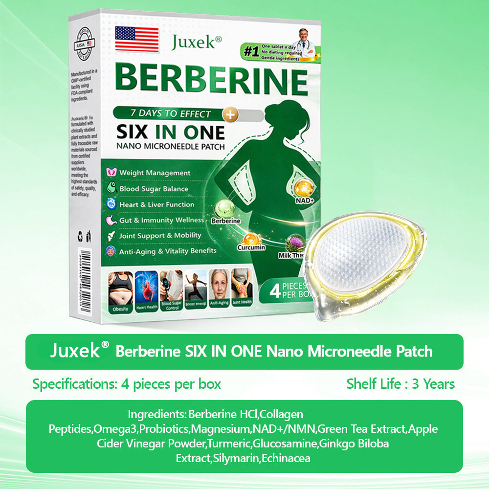 New 2026 Upgrade: JuxekBerberine 6-in-1 NanoMicroneedle Patch with Science-Backed Formula| 𝑅𝑒𝑠𝑢𝑙𝑡𝑠 𝑖𝑛 7 𝑑𝑎𝑦𝑠 🏅