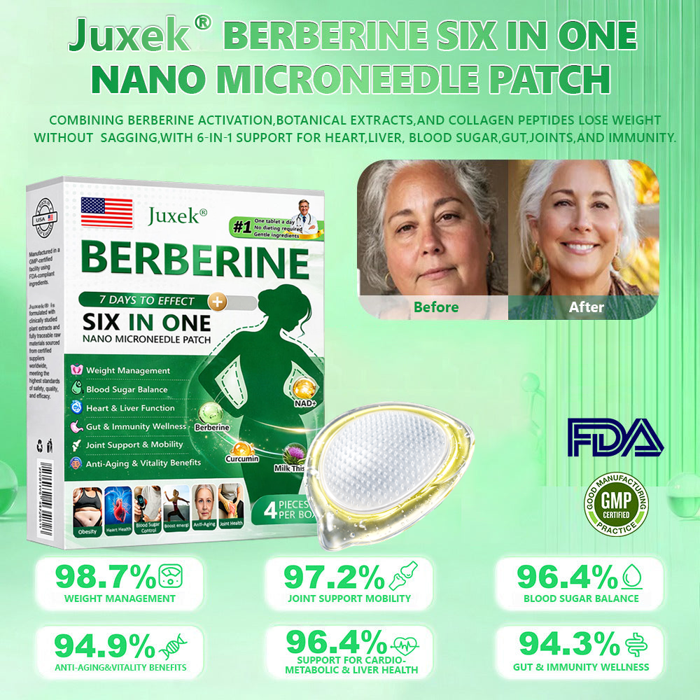 New 2026 Upgrade: JuxekBerberine 6-in-1 NanoMicroneedle Patch with Science-Backed Formula| 𝑅𝑒𝑠𝑢𝑙𝑡𝑠 𝑖𝑛 7 𝑑𝑎𝑦𝑠 🏅