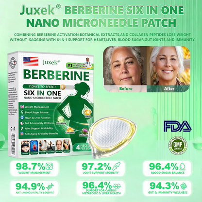 New 2026 Upgrade: JuxekBerberine 6-in-1 NanoMicroneedle Patch with Science-Backed Formula| 𝑅𝑒𝑠𝑢𝑙𝑡𝑠 𝑖𝑛 7 𝑑𝑎𝑦𝑠 🏅