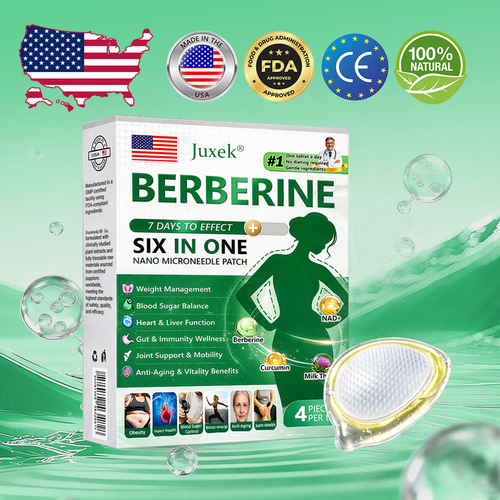 New 2026 Upgrade: JuxekBerberine 6-in-1 NanoMicroneedle Patch with Science-Backed Formula| 𝑅𝑒𝑠𝑢𝑙𝑡𝑠 𝑖𝑛 7 𝑑𝑎𝑦𝑠 🏅