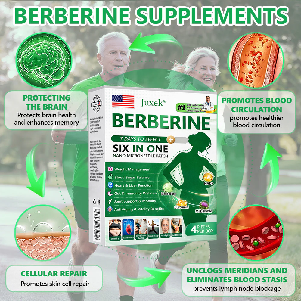 New 2026 Upgrade: JuxekBerberine 6-in-1 NanoMicroneedle Patch with Science-Backed Formula| 𝑅𝑒𝑠𝑢𝑙𝑡𝑠 𝑖𝑛 7 𝑑𝑎𝑦𝑠 🏅