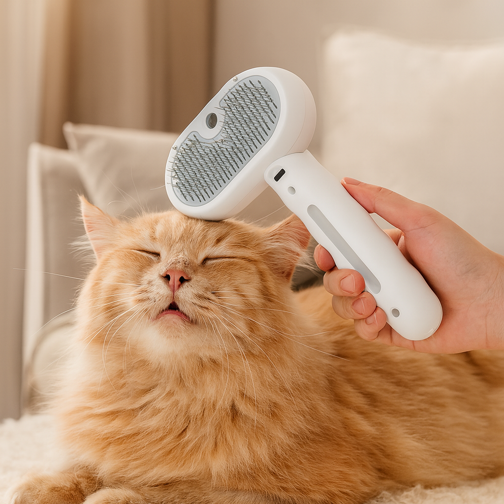 Premium Pet Brush with Steam Function