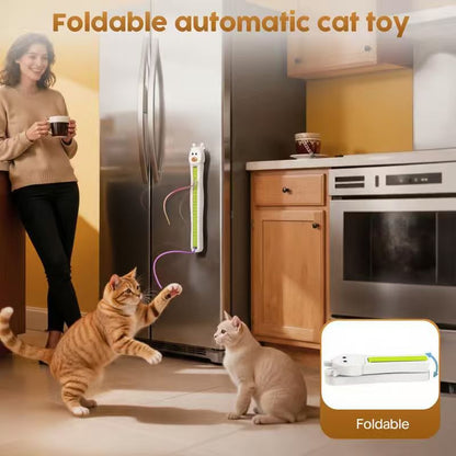 🐱✨Auto Motion Flying Rope Cat Toy — From Lazy to Crazy